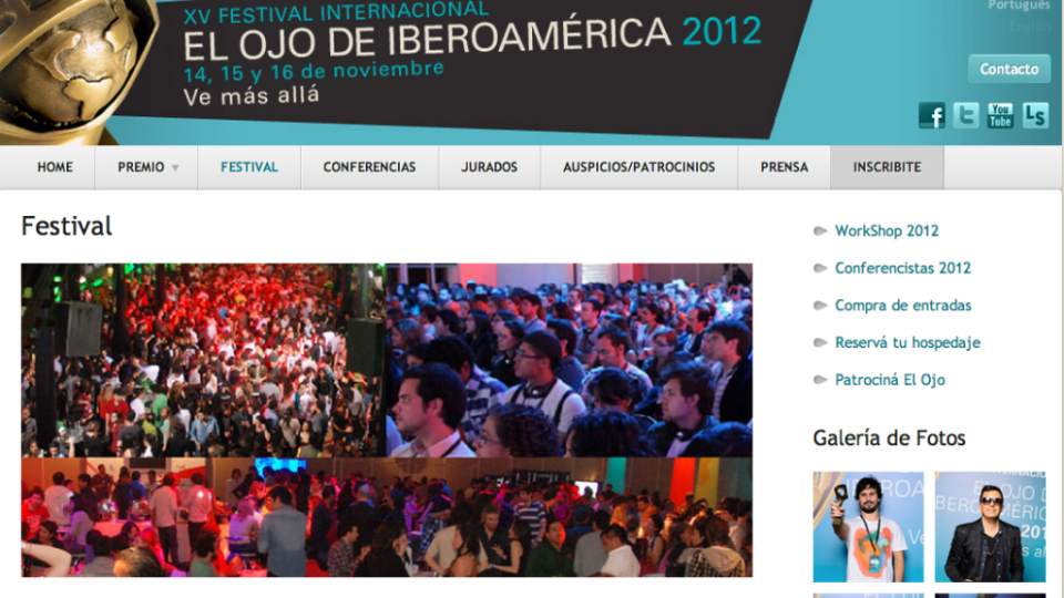 Jurado del XV Festival Internacional El Ojo de Iberoamérica 2012