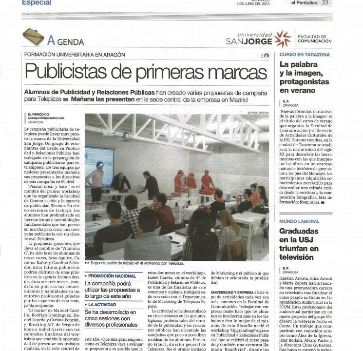 Workshop: “Pensar, crear y hacer”